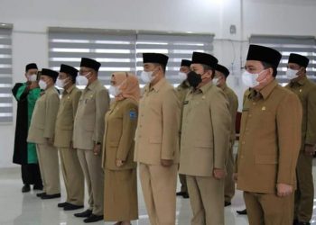 Bupati Lantik 12 Pejabat Pimpinan Pratama di Lingkungan Pemkab Labuhanbatu