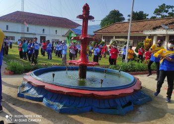 Kecamatan Makarti Jaya Bersama Kades, Rutin Adakan Senam Jasmani & Jalan Santai