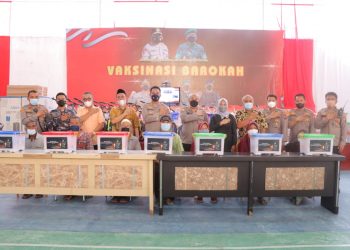 Karo Rena Polda Sumut Tinjau Vaksinasi Barokah di Mapolres Tg.balai