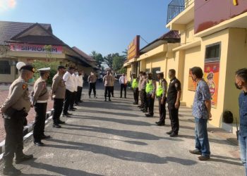 Serah Terima Tugas Piket Fungsi Kapolres Tg.balai AKBP Triyadi,SH.,SIK Berikan Penekanan