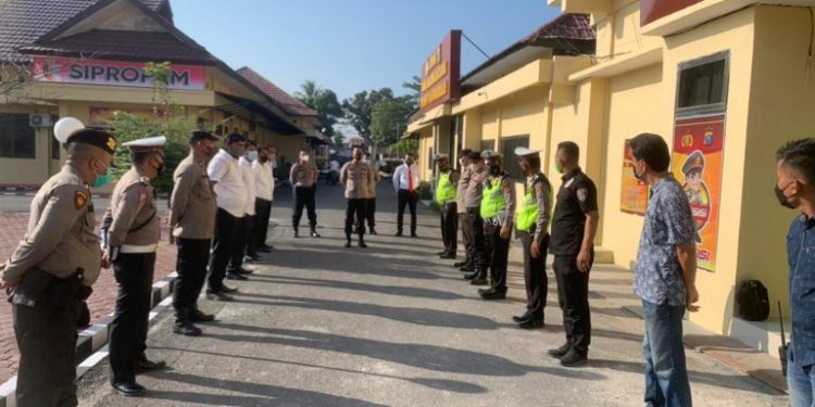 Serah Terima Tugas Piket Fungsi Kapolres Tg.balai AKBP Triyadi,SH.,SIK Berikan Penekanan