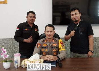 Jalin Kemitraan Kapolres Bangka Silaturahmi Dengan Awak Media