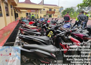 Sahur On The Road Serta Asmara Subuh Polres Tg.balai Aman 33 Unit Sepeda Motor Balap Liar dan Mercon