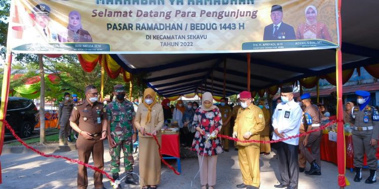 Pasar Bedug Pemkab Muba Beri Kemudahan Warga Saat Ramadhan
