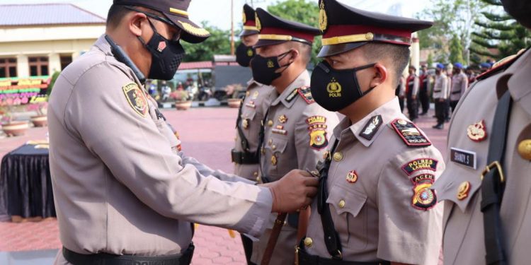 Kapolres Langsa Pimpin Sertijab Kasat dan Kapolsek