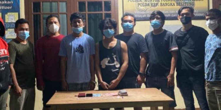 Bandar Shabu di Mentok di Bekuk Polsek Mentok dan Tim Gabungan