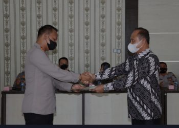 Kapolres Nias Lantik Pengurus Persatuan Keluarga Besar Purnawirawan Polri Cabang Nias Masa Bhakti 2021-2026