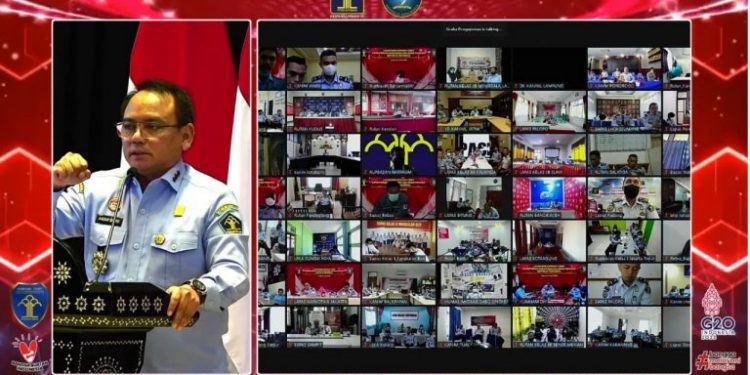 Kalapas IIB Sekayu Beserta Jajaran Ikuti Launching KUMHAM-CSIRT