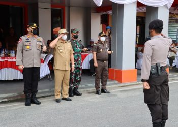 POLRES Labuhanbatu Laksanakan Apel Penyerahan Paket Bakti Sosial dan Bantuan Sosial Dalam Rangka Hari Bhayangkara ke – 76