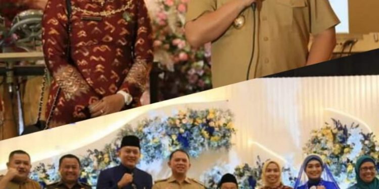 Di Dampingi Ketua TP PKK, Bupati Hadiri Acara Syukuran Ketua PN Rantauprapat