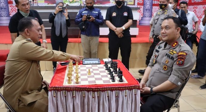 Polres Labuhanbatu Adakan Turnamen Catur Piala Kapolres, Dalam Rangka Hari Bhyangkara ke – 76