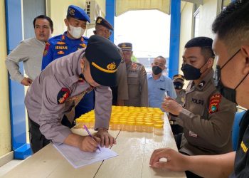 Bid Propam Polda Kep. Babel Test Urin dan  Gelar Gaktiblin di Polres Pangkalpinang