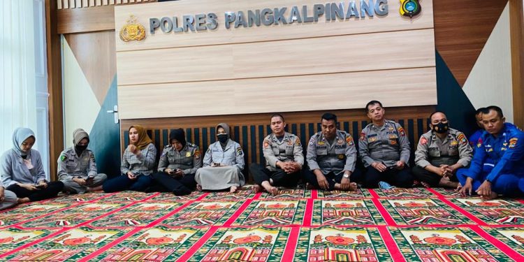 Penguatan Rohani dan Mental Personil Polres Pangkalpinang, Jelang Hari Bhayangkara ke 76