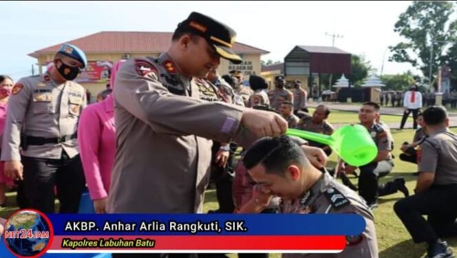 59 Personil Polres Labuhanbatu Mendapat Kenaikan Pangkat Setingkat