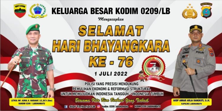 HUT Bhayangkara ke – 76, Masyarakat Dukung TNI – Polri Wujudkan Roda Perekonomian Bertumbuh