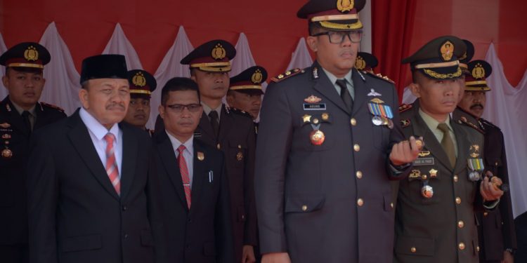 Kapolres Langsa Bersama Forkopimda Ikut Upacara Bhayangkara Secara Virtual