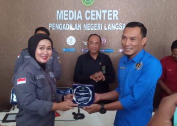 Pengadilan Negeri Langsa Launching Aplikasi e-Humas dan Ruang Media Center
