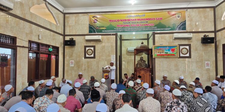 Polres Langsa Peringati Maulid Nabi SAW Wujud Polri Presisi