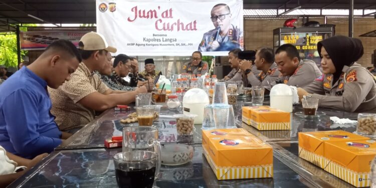Polres Langsa Laksanakan Jumat Curhat Bersama Kepala Sekolah SMAN 1
