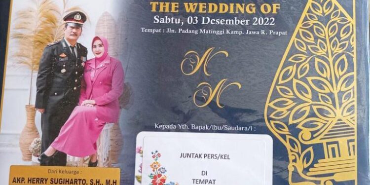Kapolsek Sungai Kanan Segera Mantu AKP.Herry Sugiharto.SH.,MH Mohon Doa Restu Buat Semuanya