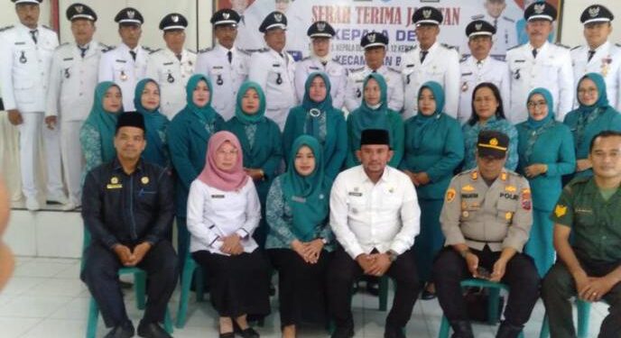 Camat Bilah Hulu Pimpin  Sertijab 12 Kepala Desa  Terpilih dan Resmi di Lantik Periode 2022-2028