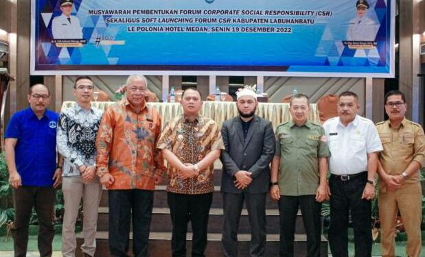 Buka Musyawarah Pembentukan CSR, Bupati Menegaskan Pembangunan Labuhanbatu Merupakan Tugas Kita Bersama