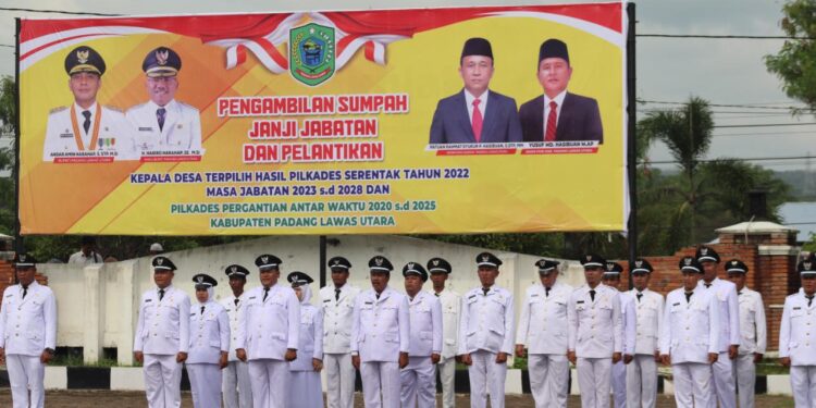 Bupati Paluta Bersama Wabub Lantik 116 Kepala Desa Terpilih, Ini Pesan Bupati