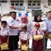 Kadis Pendidikan Labuhanbatu Serahkan Bantuan Kepada Anak Korban Kebakaran Rabu 25 Januari 2023.
