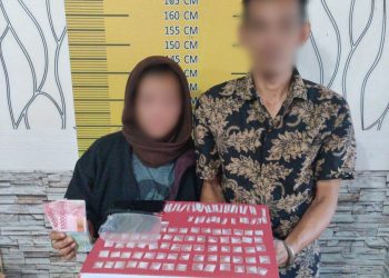 Jual Sabu, Sepasang Suami Istri Diamankan Sat Resnarkoba Polres Langsa