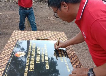 Kades Nehes Liah Bing  Resmikan Objek Wisata Danau Fkung Lelhut