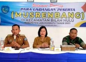 Camat Bilah Hulu Meminpin Langsung Musrembang 2023.