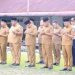 Sekdakab Labuhanbatu , Ir.Muhammad Yusuf Siagian ,M.MA Pimpin Upacara  Apel Gabungan di Lapangan BKPP
