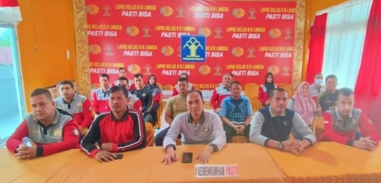 Lapas Langsa Ikuti Pembukaan Pekan Olahraga Pemasyarakatan Secara Nasional