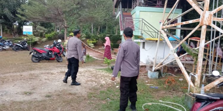 Objek Wisata Dipadati Pengunjung Polisi Adakan Patroli Menjaga Kamtibmas
