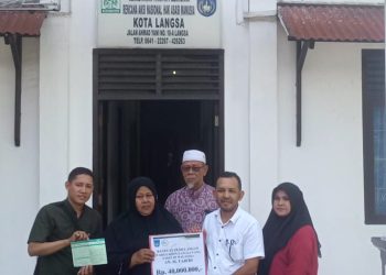 Pemko Langsa Melalui Badan Baitul Mal Salurkan Bantuan Pemulangan Warga Kota Langsa Yang Sakit  di Malaysia