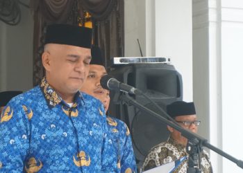 Sekretaris Daerah Kota Langsa Pimpin Upacara Peringatan Hari Otonomi Daerah KE-XXVII Tahun 2023