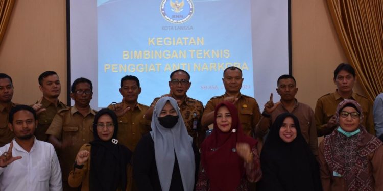 BNN Kota Langsa Gelar Bimbingan Teknis Penggiat P4GN TA.2023