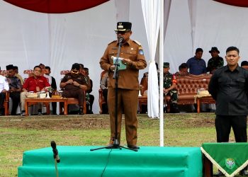 Pj. Walikota Langsa Pimpin Upacara Pembukaan TNI Manunggal Membangun Desa (TMMD) ke-117 TA 2023