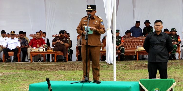 Pj. Walikota Langsa Pimpin Upacara Pembukaan TNI Manunggal Membangun Desa (TMMD) ke-117 TA 2023