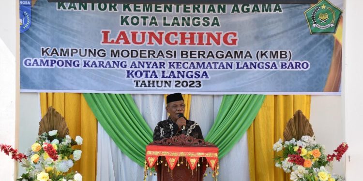 Pj Walikota Langsa Buka Kampong Moderasi Beragama