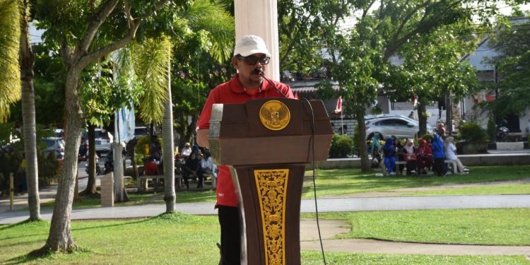 Menyambut HUT ke 78 Kemerdekaan Republik Indonesia Pemko Langsa Bagikan 10 juta Bendera Merah Putih