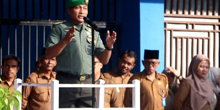 Ini Pesan Dandim 0104/Atim, Saat Saweu Sikula di SMA Negeri 3 Langsa