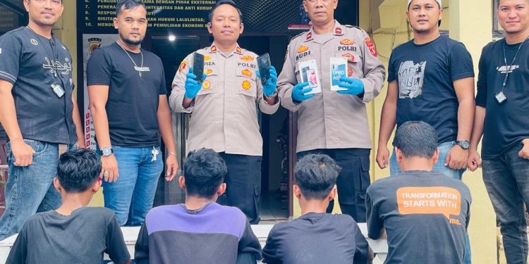 Pencuri dan Penadah Handphone Hasil Curat Diringkus di Langsa