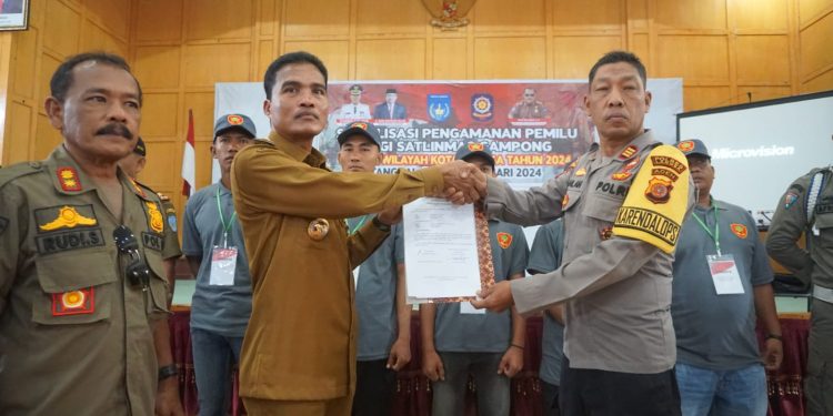 Pemko Langsa Melalui Satpol PP Dan WH Gelar Sosialisasi Pengamanan Pemilu Untuk Satlinmas