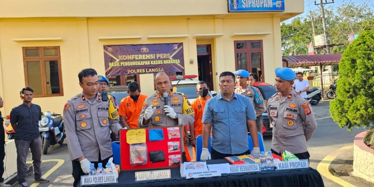 Unit Opsnal Sat Resnarkoba Polres Langsa berhasil mengungkap peredaran narkotika jenis sabu seberat 1.061 gram