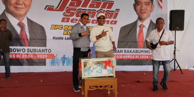 Dalam Rangka Memperingati HUT ke-16, DPC Partai Gerindra Kota Langsa  Gelar Jalan Santai