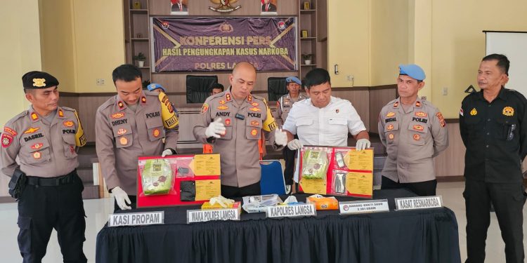 Polres Langsa berhasil bongkar peredaran narkoba yang hendak diedarkan di Langsa dalam jumlah besar