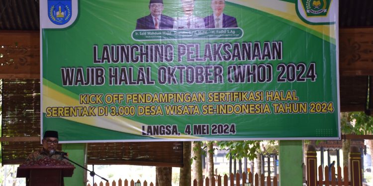 Pemko Langsa Launching Pelaksaan Makanan Wajib Halal Oktober (WHO) 2024
