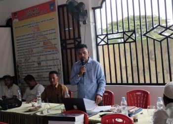 Mantan Geuchik Tgk.Asnawi memaparkan Program – Program  yang telah di lakukan selama 2018 – 2024 atas Permintaan masyarakat