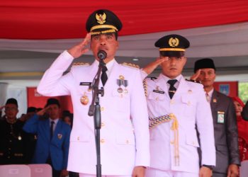 Upacara Pengibaran Sangsaka Merah Putih,Dalam Memperingati HUT RI Ke-79 Di Pimpin Oleh Pj.Walikota Syaridin,S,Pd,M,Pd